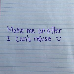 Don't be afraid to make an offer!